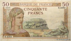 50 Francs CÉRÈS FRANCE 1936 F.17.26
