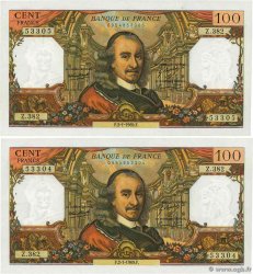100 Francs CORNEILLE Consécutifs FRANCIA 1969 F.65.25 SPL+