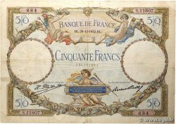 50 Francs LUC OLIVIER MERSON type modifié FRANCE 1932 F.16.03