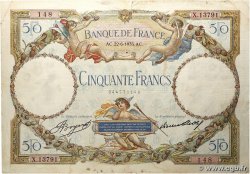 50 Francs LUC OLIVIER MERSON type modifié FRANCE 1933 F.16.04