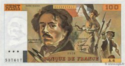 100 Francs DELACROIX modifié FRANCE 1978 F.69.01d
