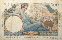 5NF sur 500 Francs TRÉSOR PUBLIC FRANCE  1960 VF.37.01 pr.TB