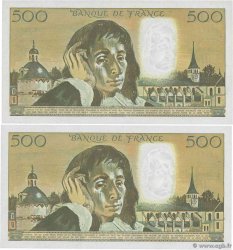 500 Francs PASCAL Consécutifs FRANCE 1993 F.71.52 pr.NEUF