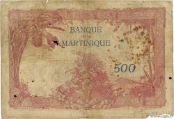 500 Francs MARTINIQUE 1933 P.14 B
