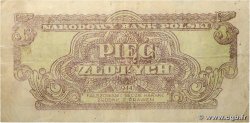 5 Zloty POLOGNE 1944 P.108 TB