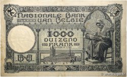 1000 Francs BELGIQUE  1926 P.096 TTB