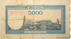5000 Lei ROUMANIE 1945 P.056a TB