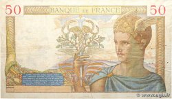 50 Francs CÉRÈS modifié FRANCE 1939 F.18.32 TB+