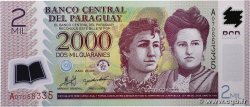 2000 Guaranies PARAGUAY 2008 P.228b UNC-