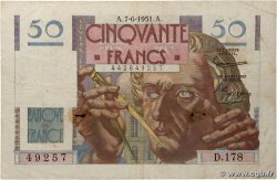 50 Francs LE VERRIER FRANCE 1951 F.20.18