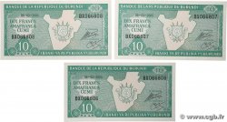 10 Francs Consécutifs BURUNDI 2005 P.33e NEUF