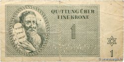 1 Krone ISRAEL Terezin / Theresienstadt 1943 WW II.701 F