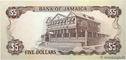 5 Dollars JAMAICA 1992 P.70d UNC