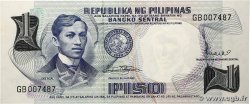 1 Piso FILIPINAS 1969 P.142b FDC