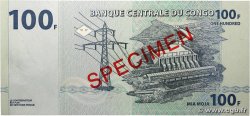 100 Francs Spécimen REPUBBLICA DEMOCRATICA DEL CONGO 2007 P.098As FDC