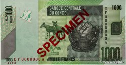 1000 Francs Spécimen RÉPUBLIQUE DÉMOCRATIQUE DU CONGO 2022 P.101s pr.NEUF