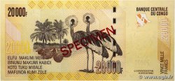 20000 Francs Spécimen REPUBBLICA DEMOCRATICA DEL CONGO 2013 P.104bs FDC