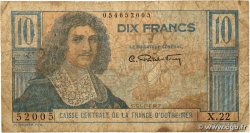 10 Francs Colbert CCFOM AFRIQUE ÉQUATORIALE FRANÇAISE 1947 A.130a G