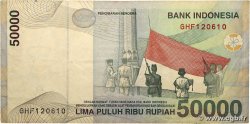 50000 Rupiah INDONESIA 2002 P.139d F