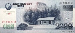 2000 Won Commémoratif CORÉE DU NORD 2008 P.CS16 pr.NEUF