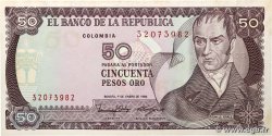 50 Pesos Oro COLOMBIA 1986 P.425b SPL+