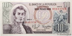 10 Pesos Oro COLOMBIE 1980 P.407g NEUF