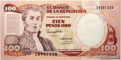 100 Pesos Oro COLOMBIA 1991 P.426A AU