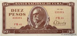 10 Pesos CUBA 1984 P.104c q.SPL