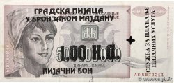 1000 sur 500000000 Dinara YUGOSLAVIA 1993 P.125 q.SPL