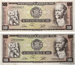500 Soles de Oro Lot PÉROU 1975 P.110 SUP