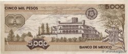 5000 Pesos MEXICO 1987 P.088b MBC+