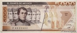 5000 Pesos MEXICO 1985 P.088a MBC+