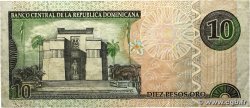 10 Pesos Oro RÉPUBLIQUE DOMINICAINE 2002 P.168b MB