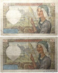 50 Francs JACQUES CŒUR Lot FRANCE 1940 F.19.01 TB