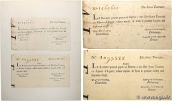 10 Livres Tournois typographié Lot FRANCE 1720 Dor.21 et 22