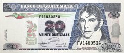 20 Quetzales GUATEMALA 1992 P.083 FDC