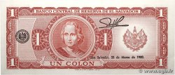 1 Colon EL SALVADOR 1980 P.125b UNC-