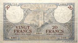 20 Francs MAROC 1931 P.18a