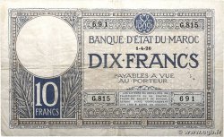 10 Francs MAROC 1926 P.11b