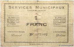 1 Franc MAROC Casablanca 1919 P.-
