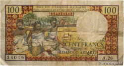 100 Francs - 20 Ariary MADAGASCAR 1966 P.057a