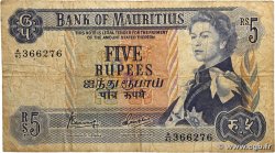5 Rupees ÎLE MAURICE 1973 P.30c