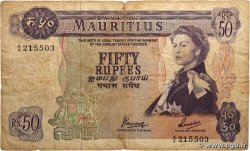 50 Rupees ÎLE MAURICE 1967 P.33c