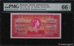 10 Shillings BERMUDES  1957 P.19b