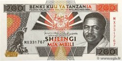 200 Shilingi TANZANIE 1993 P.25b