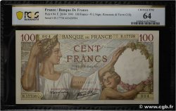 100 Francs SULLY FRANCE 1941 F.26.44
