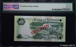 10 Pula Spécimen BOTSWANA  1982 P.09s1 NEUF