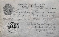 5 Pounds ANGLETERRE  1950 P.344