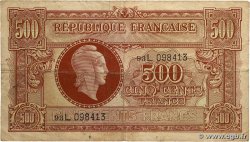 500 Francs MARIANNE fabrication anglaise FRANCE 1945 VF.11.01
