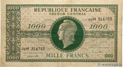 1000 Francs MARIANNE THOMAS DE LA RUE FRANCE 1945 VF.13.03